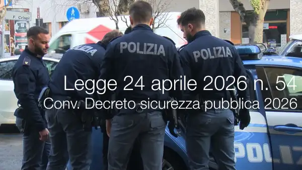 Legge 24 aprile 2026 n. 54